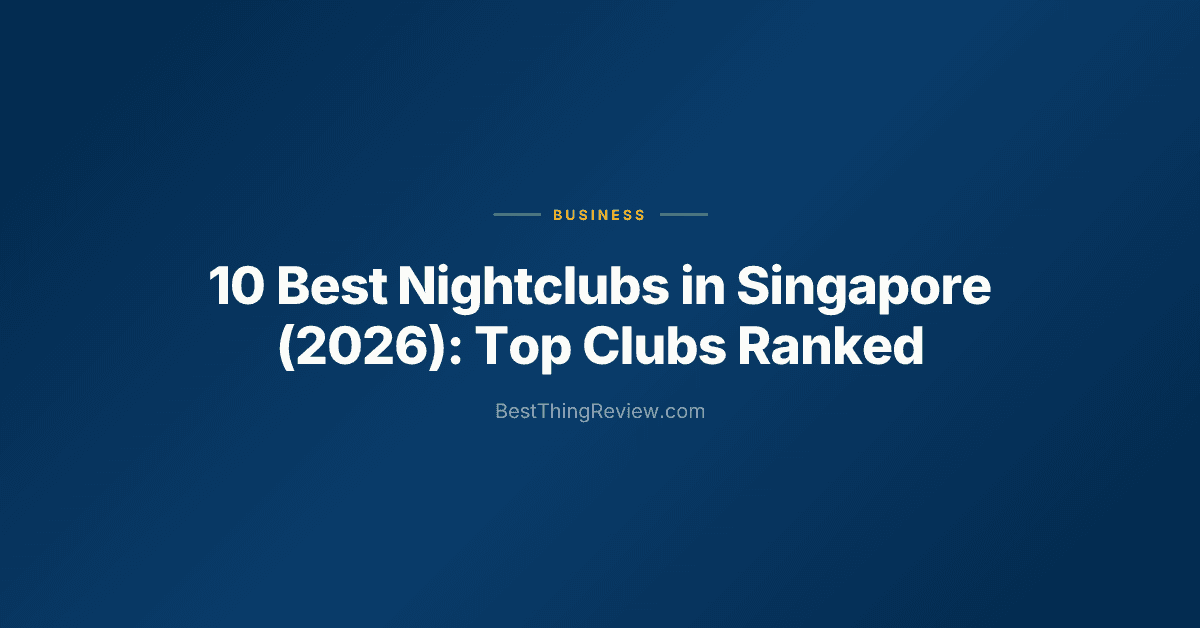 10 Best Nightclubs in Singapore (2026): Top Clubs Ranked