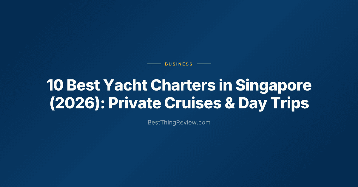 10 Best Yacht Charters in Singapore (2026): Private Cruises & Day Trips